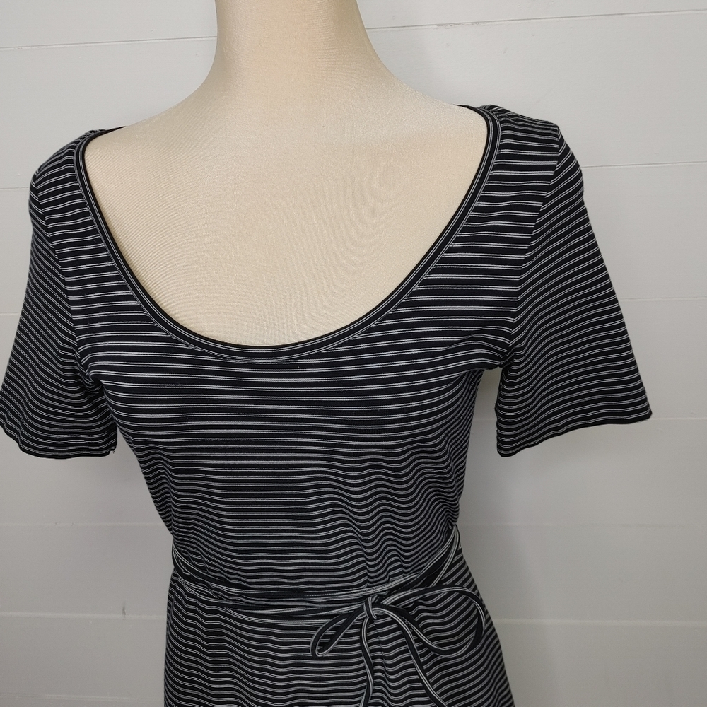 Club Monaco striped scoop neck dress size M - Picture 3 of 11